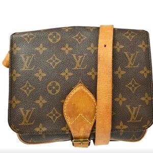 Louis Vuitton Brown and Tan Crossbody Bag Vintage VGC